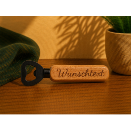 Flaschenöffner Holz mit Gravur – personalisiert | Boxenshop Chemnitz